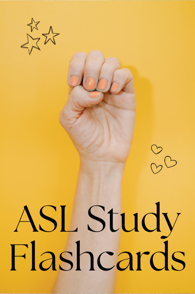 asl flashcards